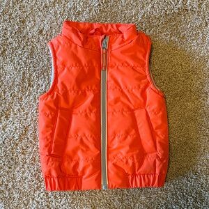 Cat & Jack Vibrant Orange Puffer Vest